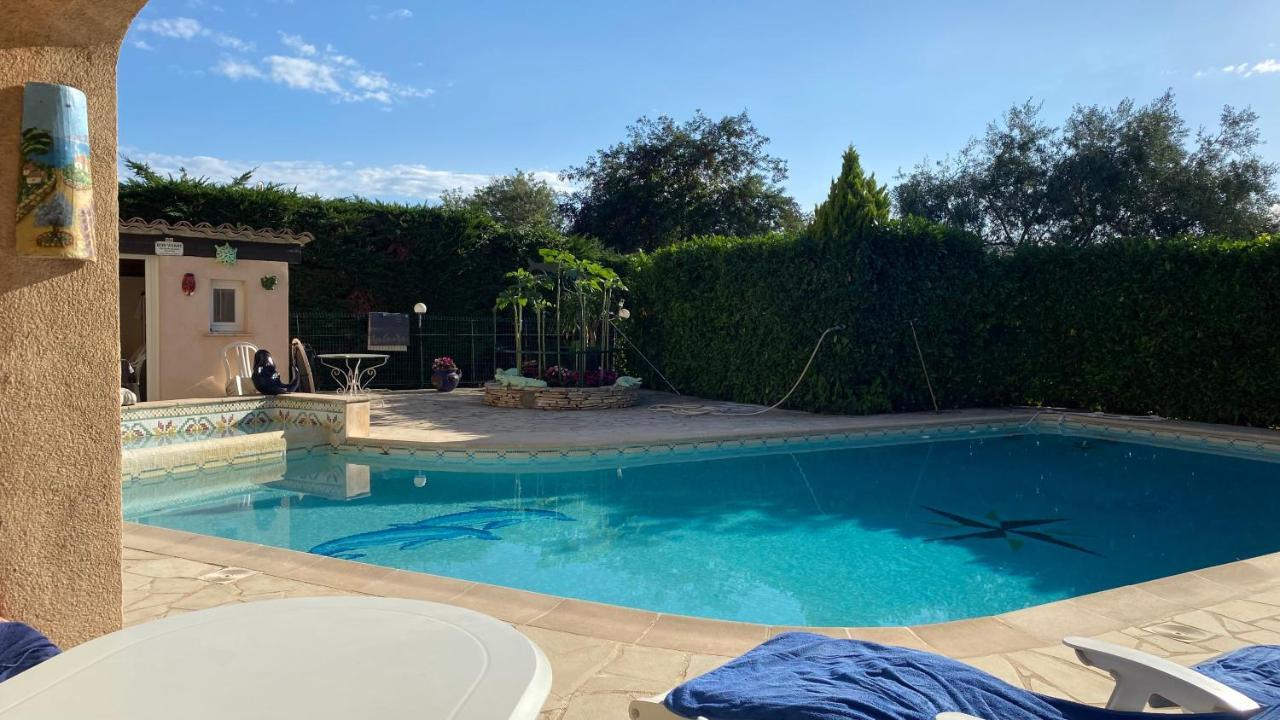2 Pieces Rdc Villa Piscine La Roquette-sur-Siagne Exterior foto